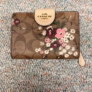 Coach Brown Floral Wallet